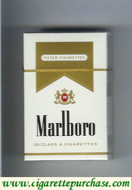 Marlboro white and gold cigarettes hard box